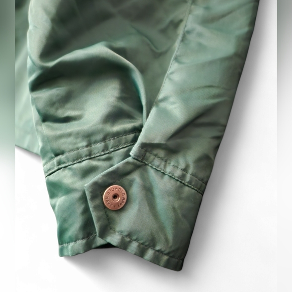 Vintage 1990s Old Navy Rain Jacket Men's M Green - Picture 12 of 13
